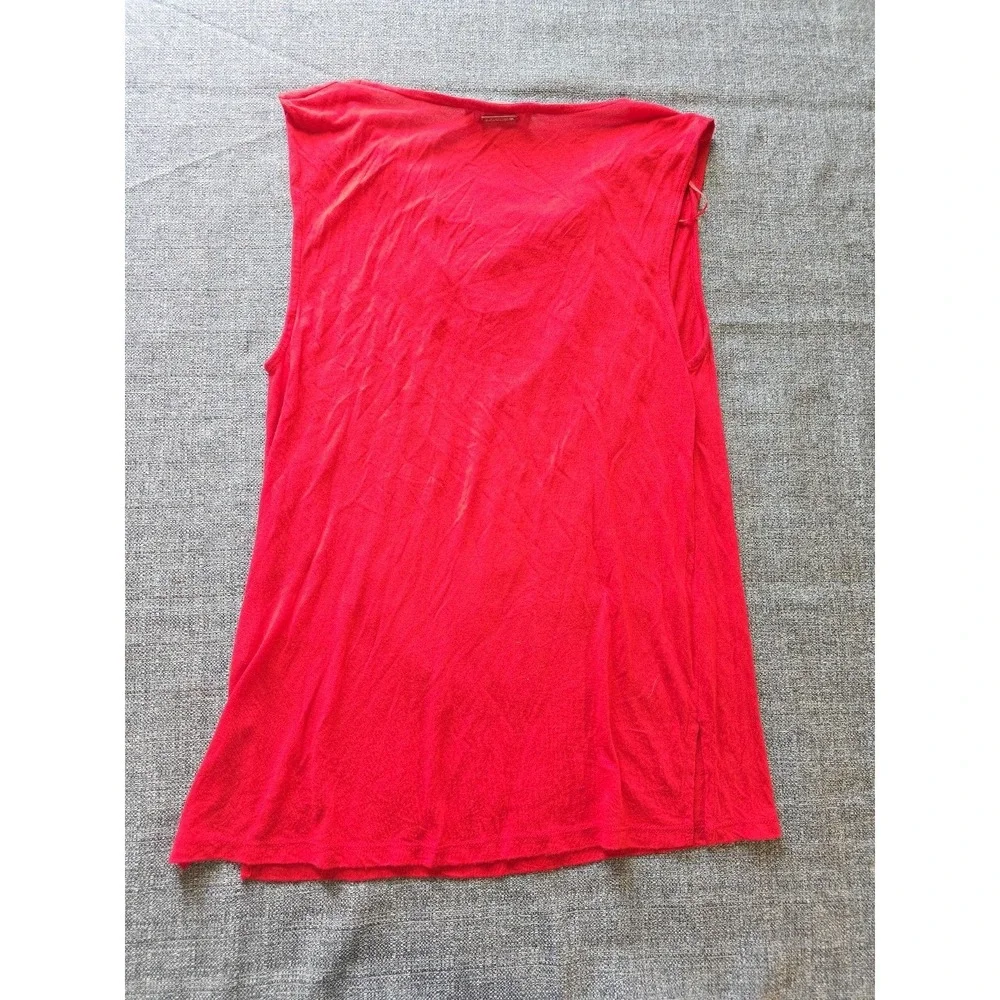 MICHAEL KORS Shirt Womens Medium Red Tank Top Lightweight Sleeveless‎ Casual